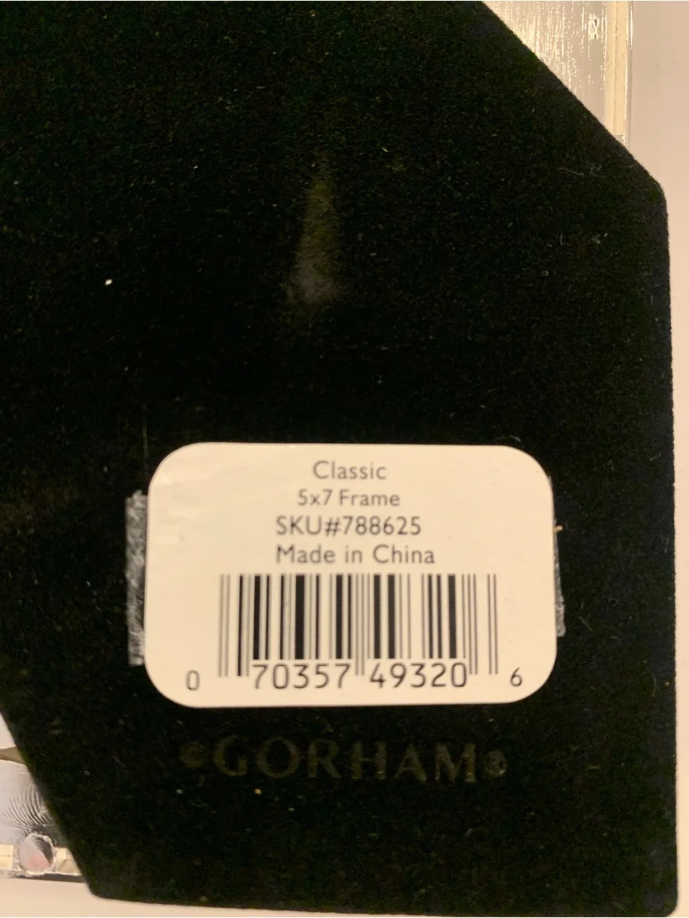 Gorham Silver Plated Photo Frame For  5”x 7”  Pictures NEW no box